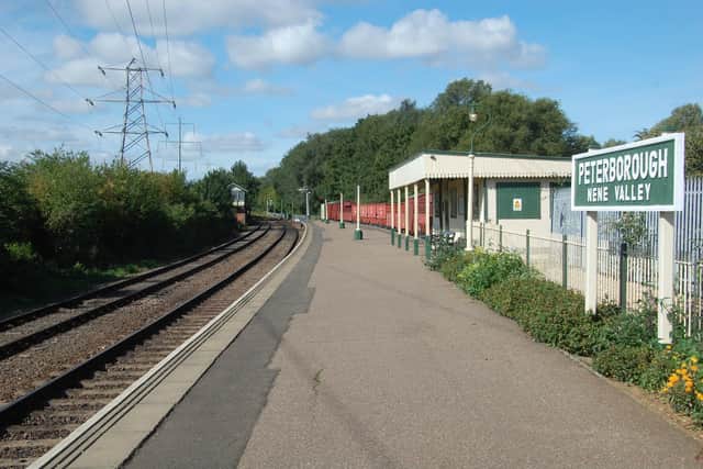 Peterborough Nene Valley Railway station (photo by Stan Bell).