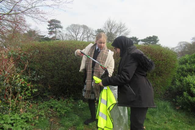 The litter pick in Central Park