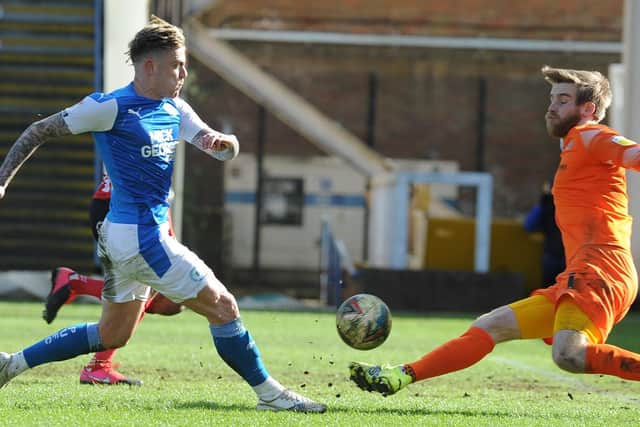 Sammie Szmodics in action for Posh against Sunderland. Photo: David Lowndes.