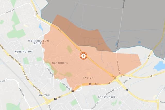 The second area of the city hit by a powercut this morning (April 7).