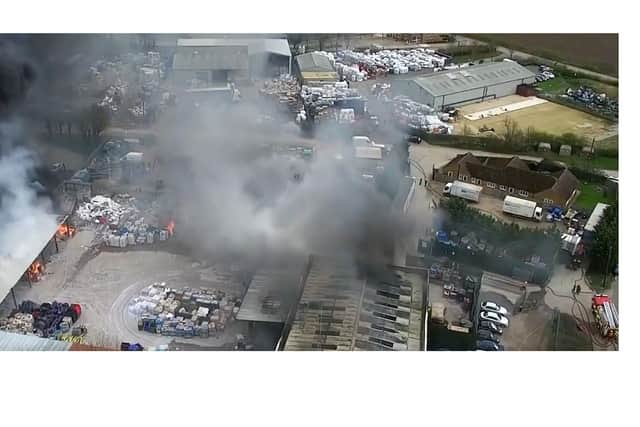 More than 50 firefighters attended the blaze