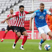 Mark Beevers of Peterborough United in action at Sunderland earlier this season.