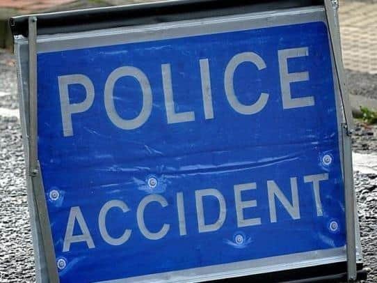 Police accident sign