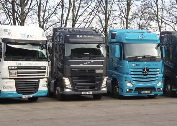 Some of the fleet at REL Transport.