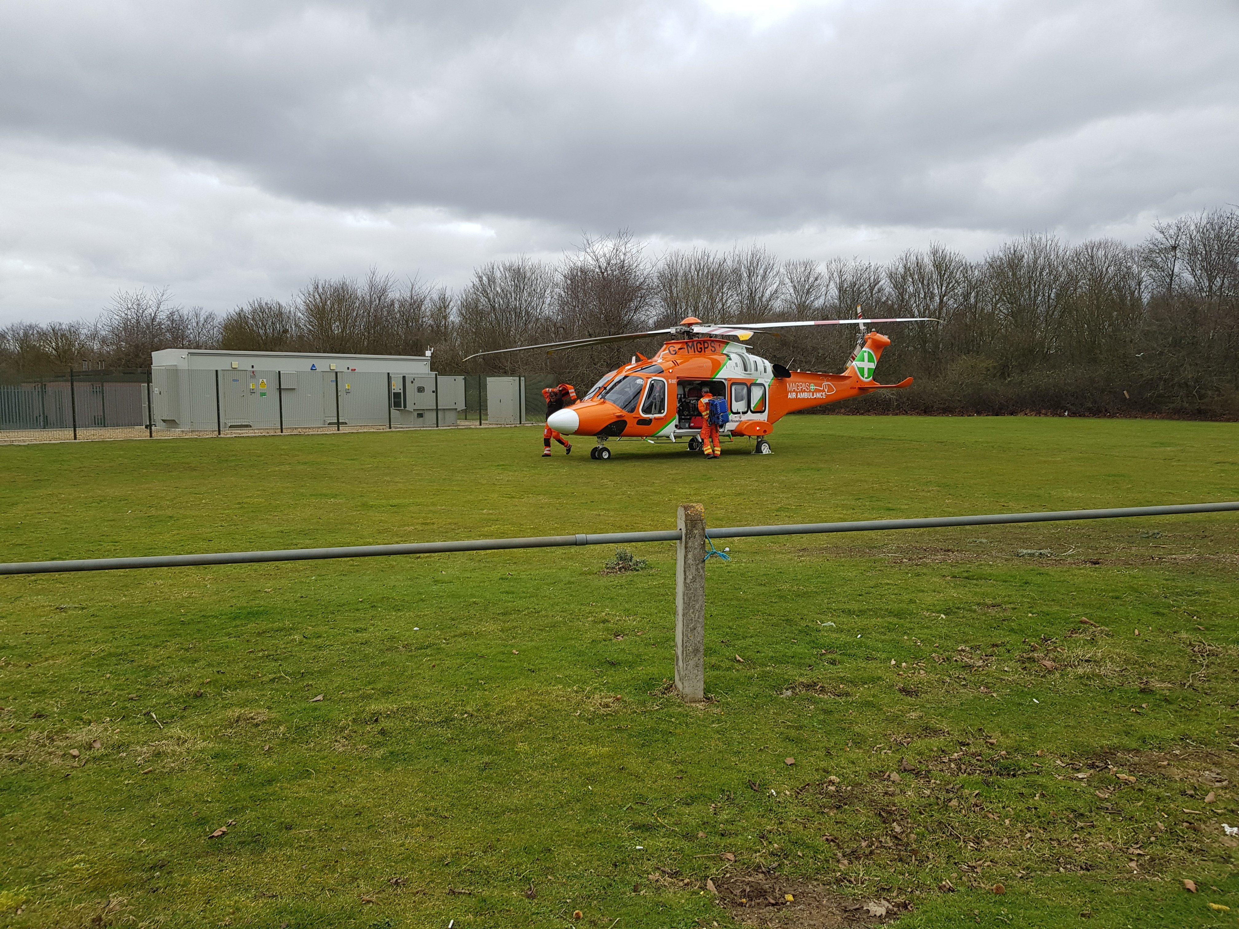 Man airlifted to hospital after suffering ‘traumatic workplace injury ...