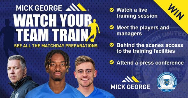Win a day at the Posh training ground.