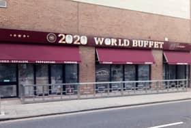 The sign has gone up at 2020 World Buffet