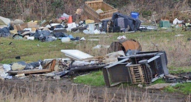 Fly-tipping in Oxney Road