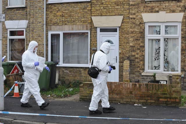 Police at the scene