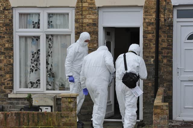 The murder scene