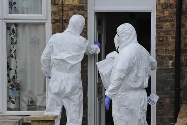 Police at the scene