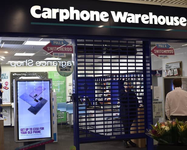 The shutters have come down on Carphone Warehouse in Peterborough's Queensgate.