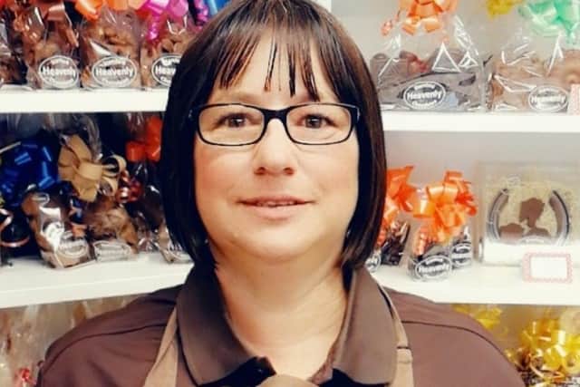 Barbara Farrow, owner of Stamford Heavenly Chocolates.