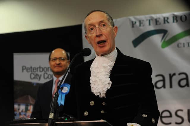 General Election count 2019 at the East of England Arena Neil McKittrick the returning officer EMN-191213-094957009