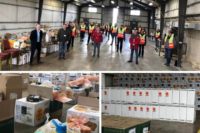Food parcels for vulnerable residents are being sent out