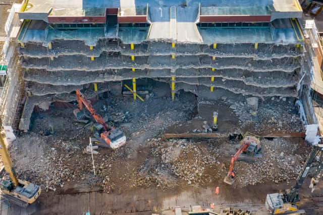 Demolition of Northminster car park: Photo Terry Harris