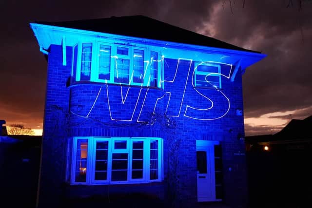 The residents of this house in Whittlesey went all out to pay tribute to NHS workers.