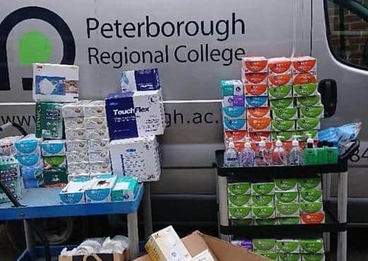 The stock donated by the college