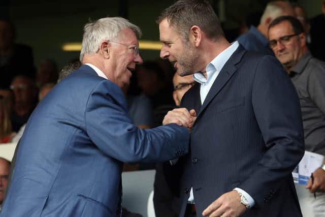 Sir Alex Ferguson with Darragh MacAnthony.