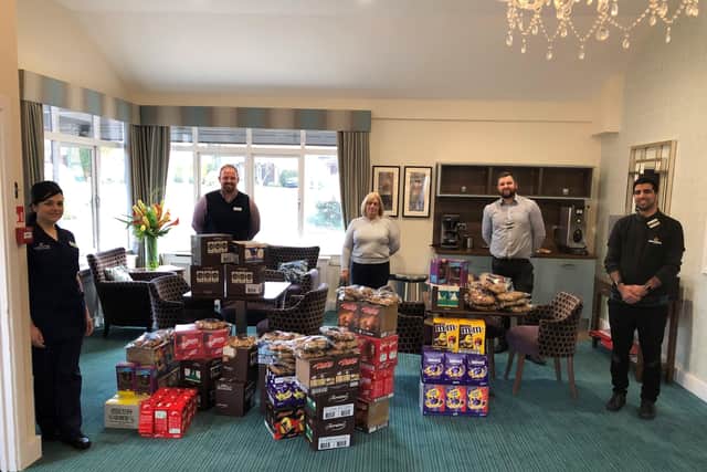 The delivery put smiles on people's faces