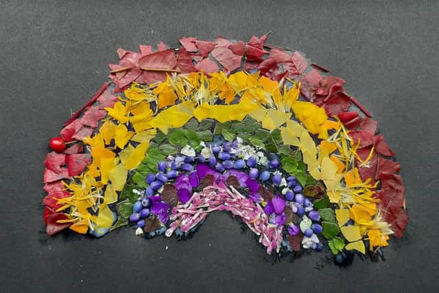 You can make your natural rainbow during the school holidays