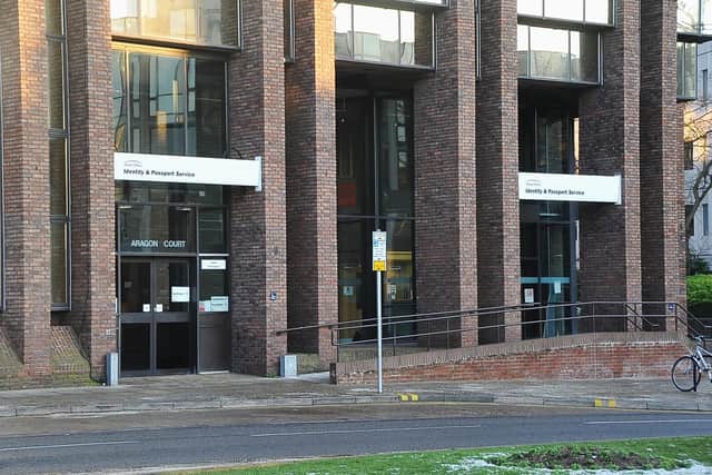 Peterborough passport office exterior ENGEMN00120130115161611