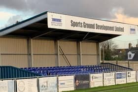 One of the current seated stands at the Bee Arena