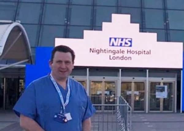 Gary Braesyde at the Nightingale Hospital in London.