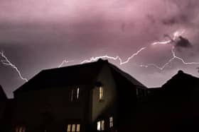 Lightning in Newborough. Photo: Christian Worley