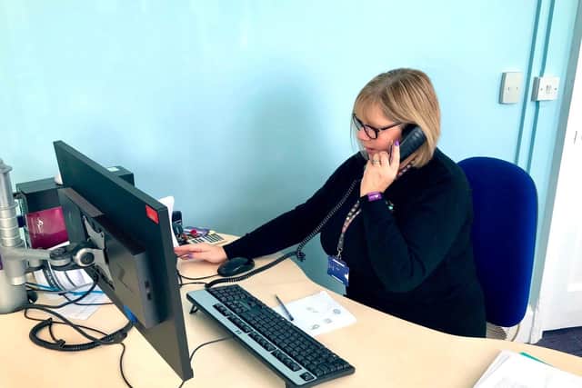 A call centre at the council’s COVID-19 response hub