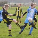 Crowland Blacks (yellow) and Hampton Robins have had their hopes of promotion from the Junior Alliance Under 12 League dashed.