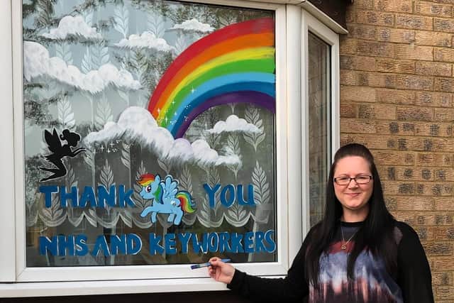 Hayley Mears outside her home