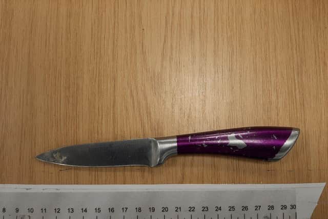 The knife Devlin had