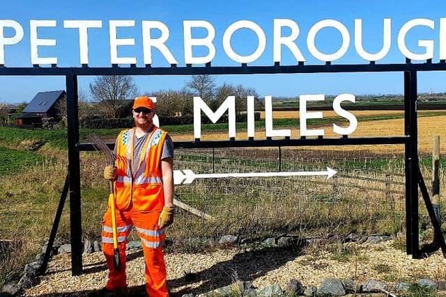 Liam West, an operative in Network Rail’s maintenance team