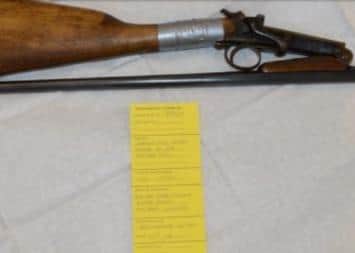 The shotgun fired by Samuel Marshall