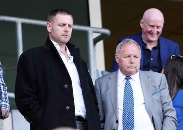 Barry Fry (right) with Darragh MacAnthony.