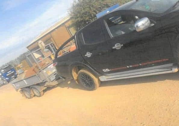 A car and trailer have been stolen. Photo: Lincolnshire Police