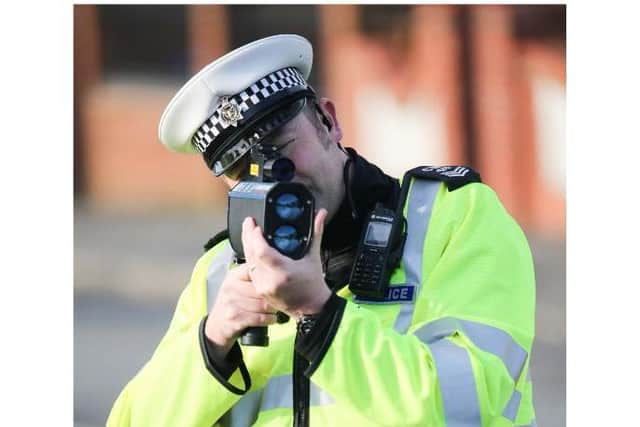 Police speed check