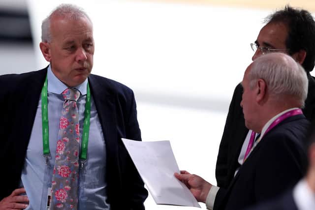 EFL chairman Rick Parry (left).