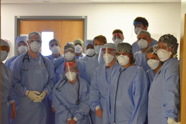 Dr Kanchan Rege helped out at B14 in Peterborough City Hospital