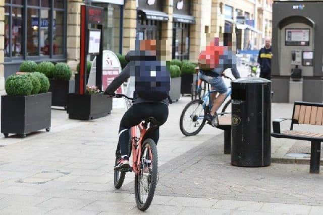 Cycling on Bridge Street between 9am and 6pm is banned