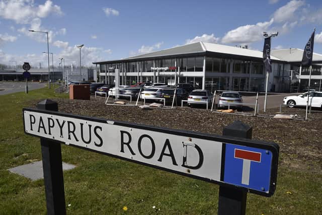 Papyrus Road in Werrington is smack next to the railway.. and that’s where it got its historic name.