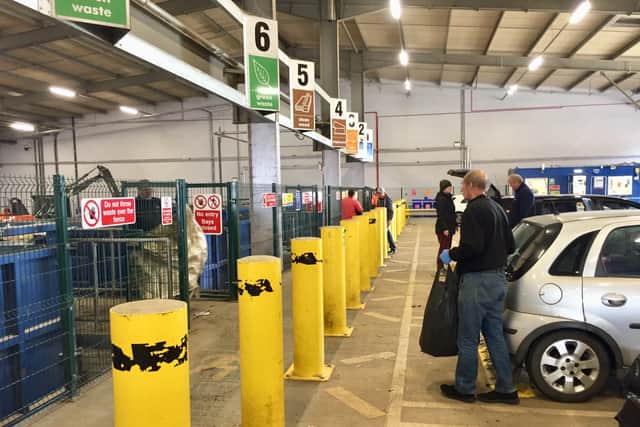 The Household Recycling Centre in Fengate after it re-opened