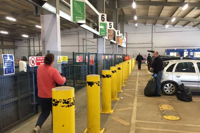 The Household Recycling Centre in Fengate after it re-opened