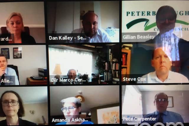 Peterborough City Council's first 'virtual' cabinet meeting