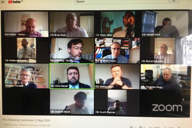Peterborough City Council's plannimng commiteee met online