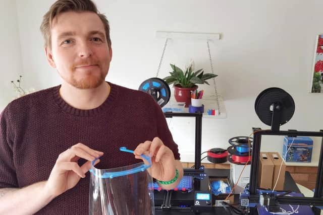 Tom Davies in his home factory.