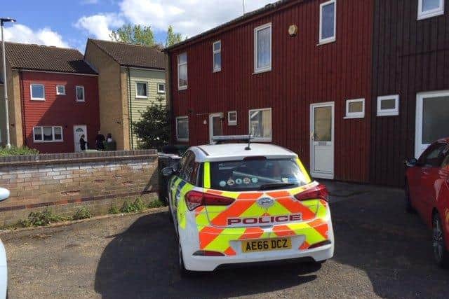 Police at Meriton in Orton Goldhay