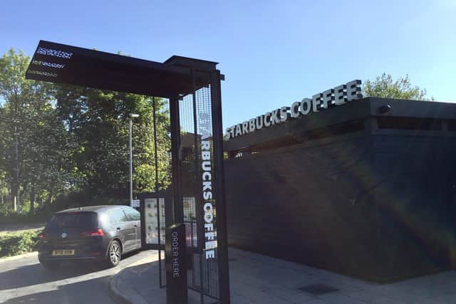 The drive thru opened today