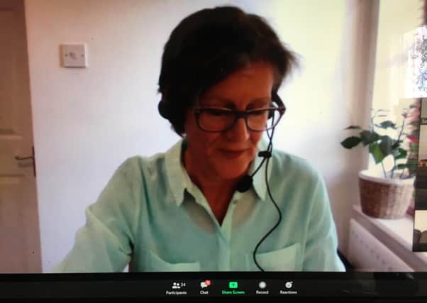 The first 'virtual' Healthwatch meeting was chaired by Val Moore